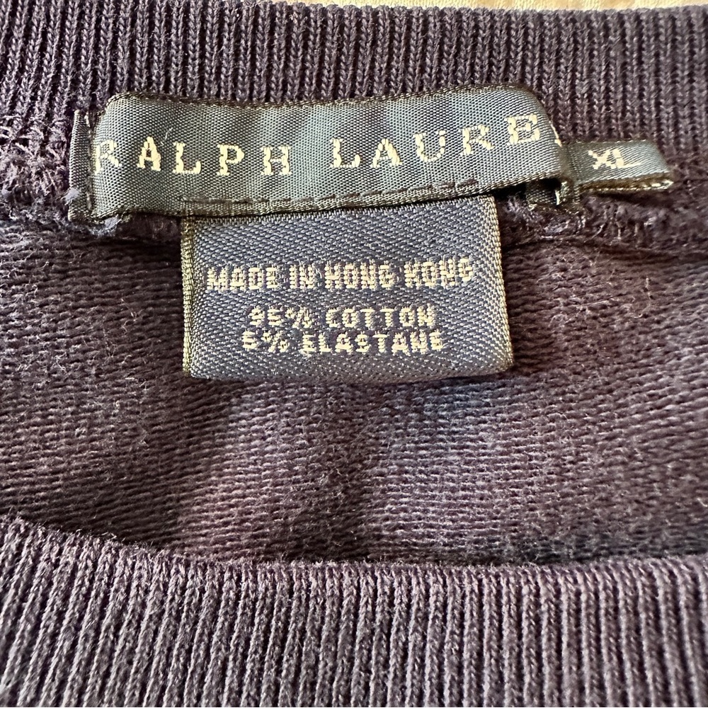 Ralph Lauren Navy Sweatshirt with Gold Emblem - Picture 9 of 15
